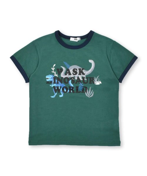 WASK(ワスク)/【抗菌防臭】恐竜蓄光プリントリンガー天竺Tシャツ(100~160cm)/img14