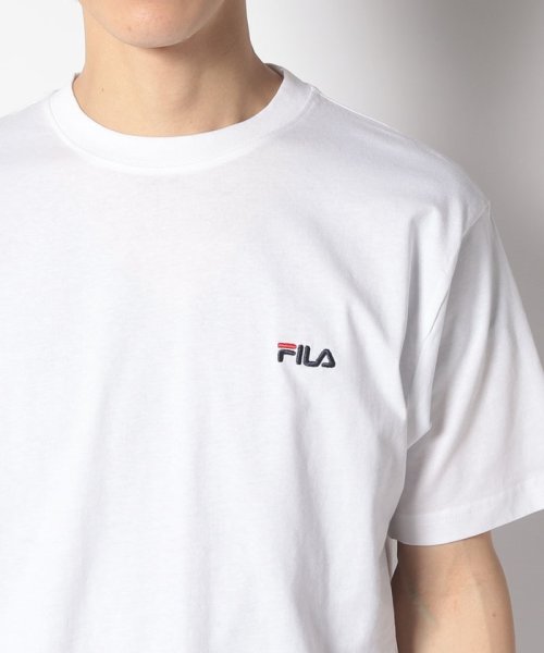 FILA（Casual Men）(フィラ（カジュアル　メンズ）)/【カジュアルウェア】 天竺 ワンポイント半袖Tシャツ メンズ/img04