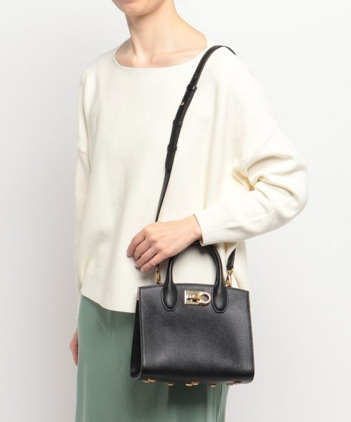 FERRAGAMO(フェラガモ)/【FERRAGAMO】フェラガモ STUDIO BOX BAG スタジオ ボックス ハンドバッグ 211424/img07