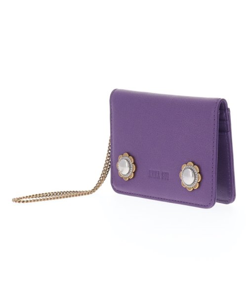 ヴィンテージボタン 2面パスケース 