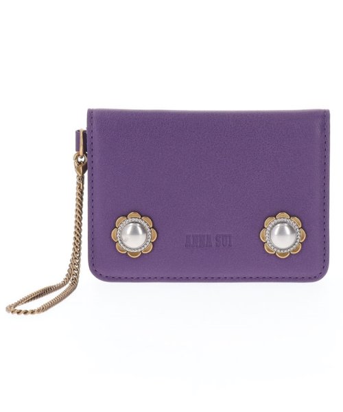 ヴィンテージボタン 2面パスケース 