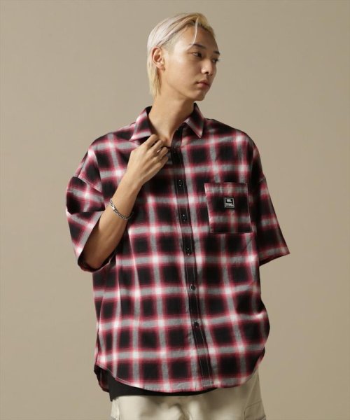 LHP(エルエイチピー)/WHITELAND/OWL/OMBRE CHECK S/S SHIRT/img24