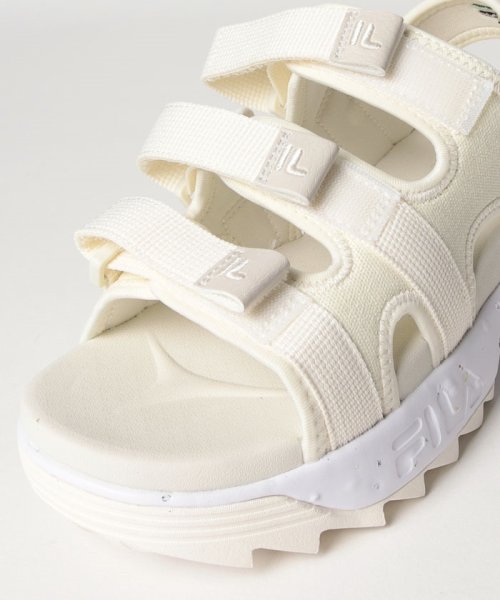 FILA（Shoes）(フィラ（シューズ）)/DISRUPOTR SD PUFFY GRN－PHILIA/ディスラプター SD パフィー グリーン フィリア 厚底カジュアルサンダル  / オフホワイト/img05