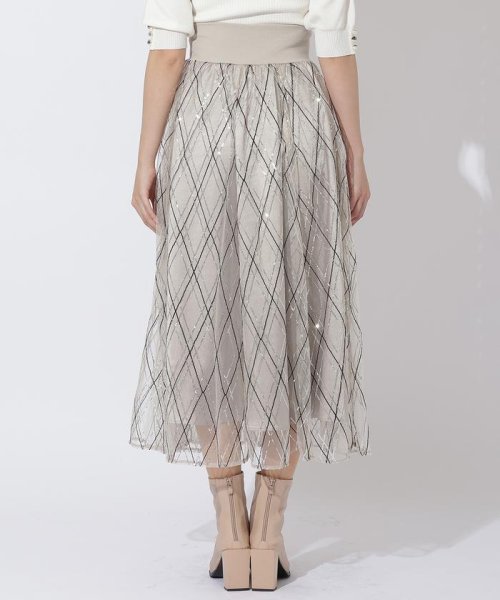 And Couture(アンドクチュール)/ウエストリブスパンコール刺繍スカート/img14