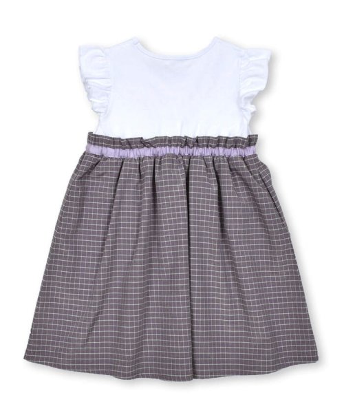 BeBe Petits Pois Vert(ベベ プチ ポワ ヴェール)/千鳥チェック柄ドッキングワンピース(95~150cm)/img13