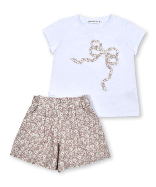 BeBe Petits Pois Vert(ベベ プチ ポワ ヴェール)/花柄リボンTシャツセットアップ(95~150cm)/img06