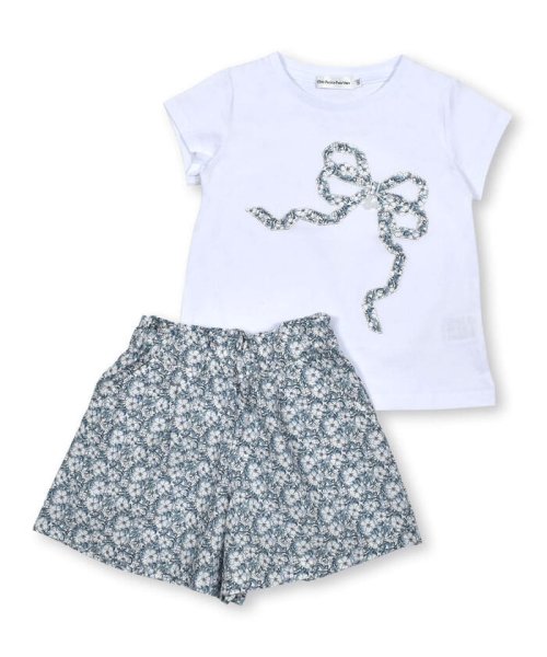 BeBe Petits Pois Vert(ベベ プチ ポワ ヴェール)/花柄リボンTシャツセットアップ(95~150cm)/img18