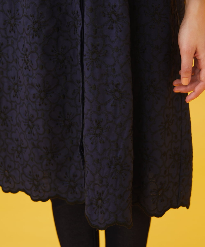 Velnice 刺繍ワンピース Floracion 刺繍ワンピース