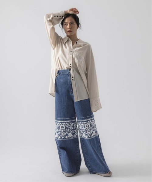 【KIARIS vintage＆closet×JS】 エンブロイダリーパンツ KIARIS vintage＆closet×JS JOURNAL