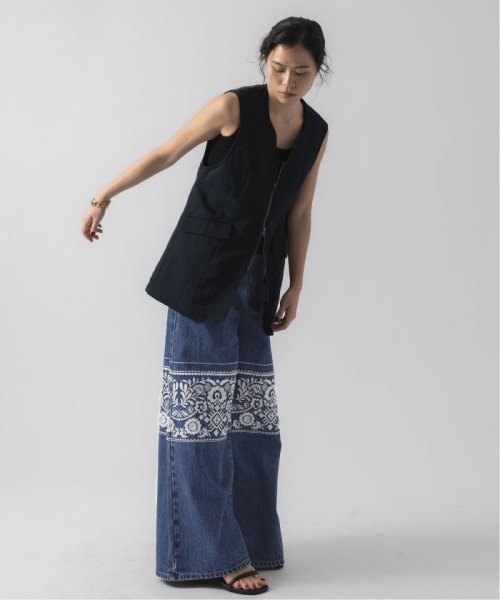 【KIARIS vintage＆closet×JS】 エンブロイダリーパンツ KIARIS vintage＆closet×JS JOURNAL