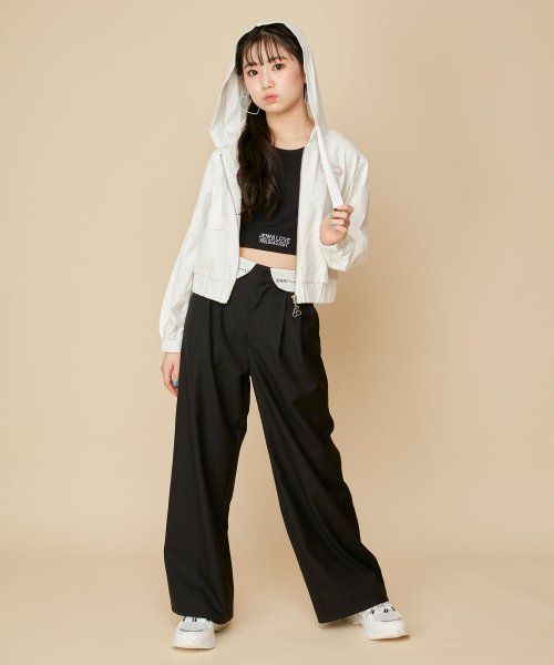 セール】【コットン100％】ショート丈ワッペンZIPパーカー(505968663  