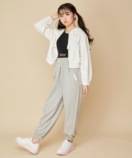 セール】【コットン100％】ショート丈ワッペンZIPパーカー(505968663  