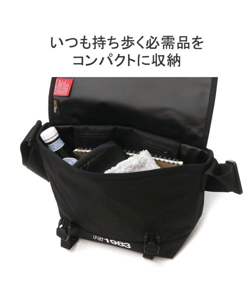 Manhattan Portage(マンハッタンポーテージ)/マンハッタンポーテージ メッセンジャーバッグ 防水 B5 Manhattan Portage 小さい ブランド 軽量 カジュアル ブラック MP1605JRPS/img06