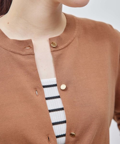 【洗える】【接触冷感】ICE COTTONカーディガン【アンサンブル対応】【雑誌/メディア掲載】 トップス T1689422612(12870円)