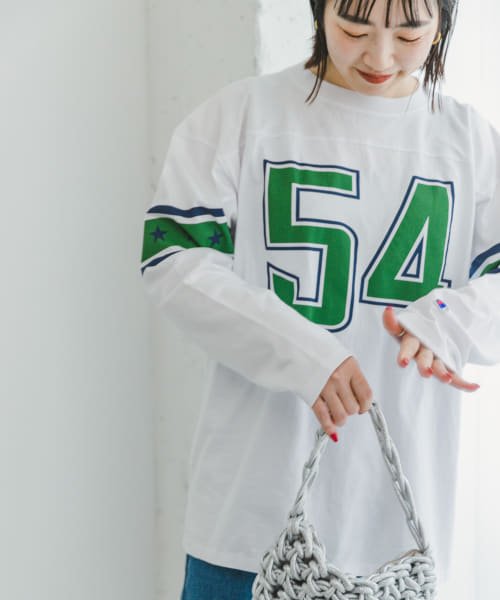 ITEMS URBANRESEARCH(アイテムズ アーバンリサーチ（レディース）)/Champion　LONG－SLEEVE FOOTBALL T－SHIRTS/img01