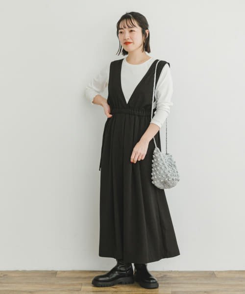 ITEMS URBANRESEARCH(アイテムズ アーバンリサーチ（レディース）)/ギャザージャンスカ(LSインナーセット)/img02