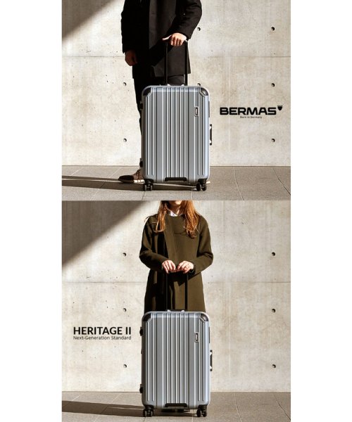 BERMAS(バーマス)/バーマス ヘリテージ2 スーツケース Mサイズ 64L 軽量 中型 フレームタイプ 静音キャスター トラベルセントリーID BERMAS 60533/img02