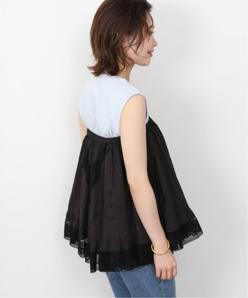 【crinkle crinkle crinkle】SLOBE別注 2way embroideryミニスカート crinkle SLOBE