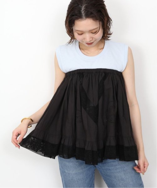 【crinkle crinkle crinkle】SLOBE別注 2way embroideryミニスカート crinkle SLOBE