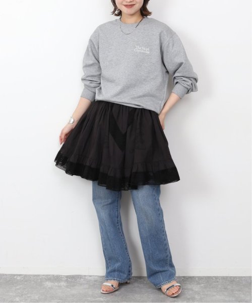 【crinkle crinkle crinkle】SLOBE別注 2way embroideryミニスカート crinkle SLOBE