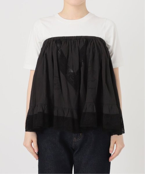 【crinkle crinkle crinkle】SLOBE別注 2way embroideryミニスカート crinkle SLOBE