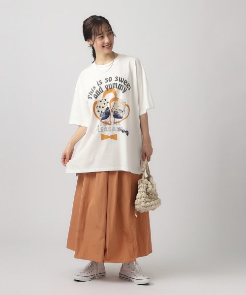 SHOO・LA・RUE Cutie Blonde(シューラルー　キューティーブロンド)/【体型カバー】アソートプリント BIG Tシャツ/img15