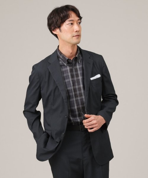 【抗菌防臭】DotAir（R）シアサッカー ジャケット 抗菌防臭 DotAir ポリジン