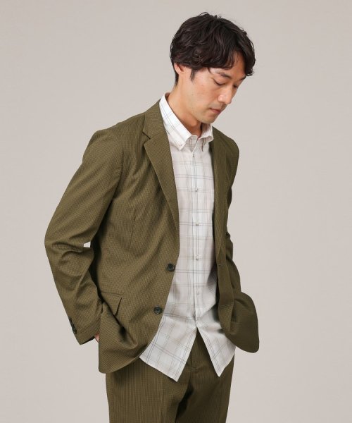 【抗菌防臭】DotAir（R）シアサッカー ジャケット 抗菌防臭 DotAir ポリジン