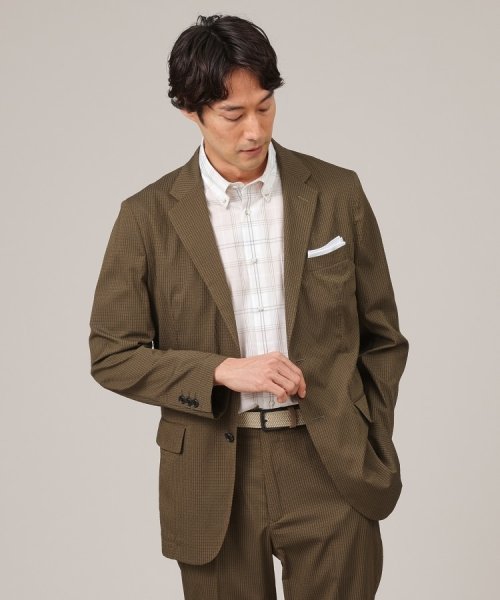 【抗菌防臭】DotAir（R）シアサッカー ジャケット 抗菌防臭 DotAir ポリジン