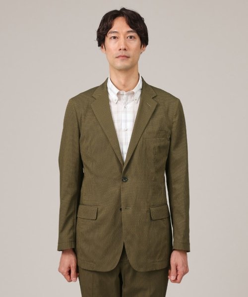 【抗菌防臭】DotAir（R）シアサッカー ジャケット 抗菌防臭 DotAir ポリジン