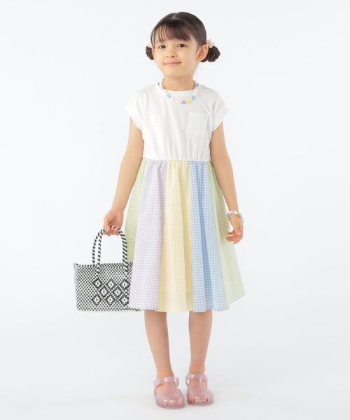 SHIPS KIDS(シップスキッズ)/SHIPS KIDS:100～130cm / パネル 切替 ノースリーブ ワンピース/img05