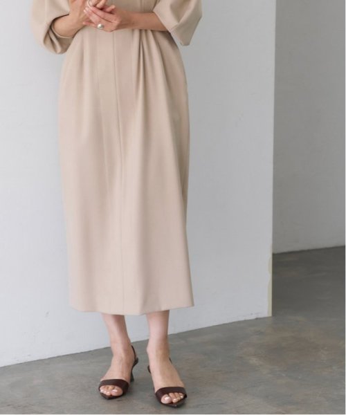 《追加3》P/Ryツイルウエストシェイプワンピース VERMEIL par スタッフ 年齢 30代前半/身長 普通/普段サイズ 160cm/体型 ピリング レーヨン