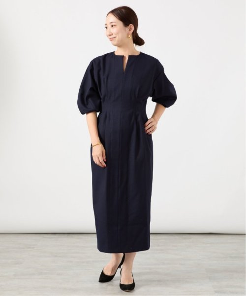 《追加3》P/Ryツイルウエストシェイプワンピース VERMEIL par スタッフ 年齢 30代前半/身長 普通/普段サイズ 160cm/体型 ピリング レーヨン