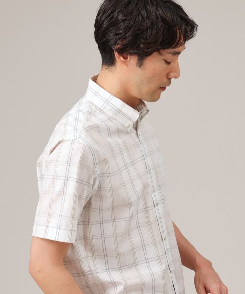 TAKEO KIKUCHI(タケオキクチ)/コットン セルロース チェック 半袖シャツ/img02