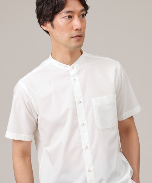 TAKEO KIKUCHI(タケオキクチ)/コットン セルロース バンドカラー 半袖シャツ/img02