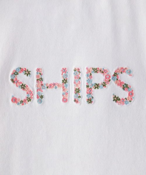 SHIPS KIDS(シップスキッズ)/SHIPS KIDS:80～90cm / ガーリー 刺繍 ロゴ TEE/img05