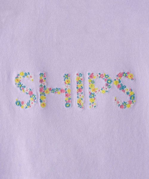 SHIPS KIDS(シップスキッズ)/SHIPS KIDS:100～130cm / ガーリー 刺繍 ロゴ TEE/img23