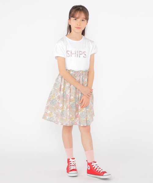 SHIPS KIDS(シップスキッズ)/SHIPS KIDS:140～150cm / ガーリー 刺繍 ロゴ TEE/img04