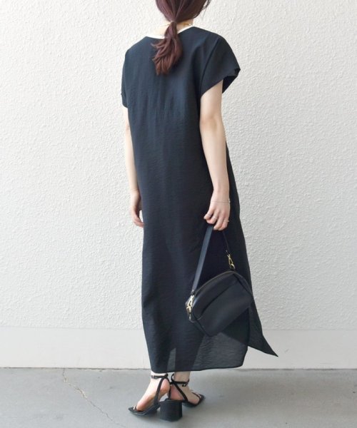 *SHIPS any: シアー リネン ミックス ピンタック ワンピース 24SS 人気・おすすめ｜使いやすい・旅行におすすめ 品質保証 全国発送 日本国内発送・最短翌日お届け