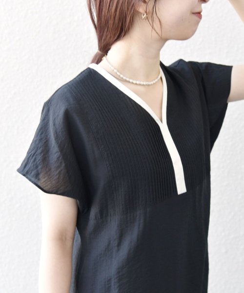 *SHIPS any: シアー リネン ミックス ピンタック ワンピース 24SS 人気・おすすめ｜使いやすい・旅行におすすめ 品質保証 全国発送 日本国内発送・最短翌日お届け