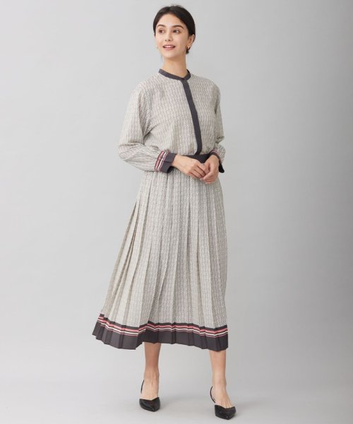 【カタログ掲載・セットアップ対応・洗える】JJモノグラムプリント スカート プリーツスカート WS1894015070(14520円)