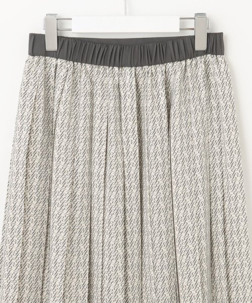 【カタログ掲載・セットアップ対応・洗える】JJモノグラムプリント スカート プリーツスカート WS1894015070(14520円)