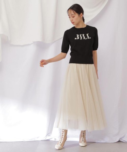 JILL by JILL STUART(ジル バイ ジル スチュアート)/ウエストロゴチュールスカート/img12