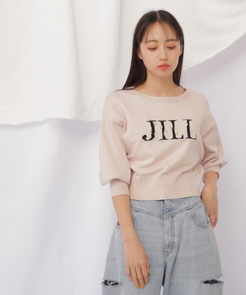 JILL by JILL STUART(ジル バイ ジル スチュアート)/ロゴジャガードビジューニット/img24