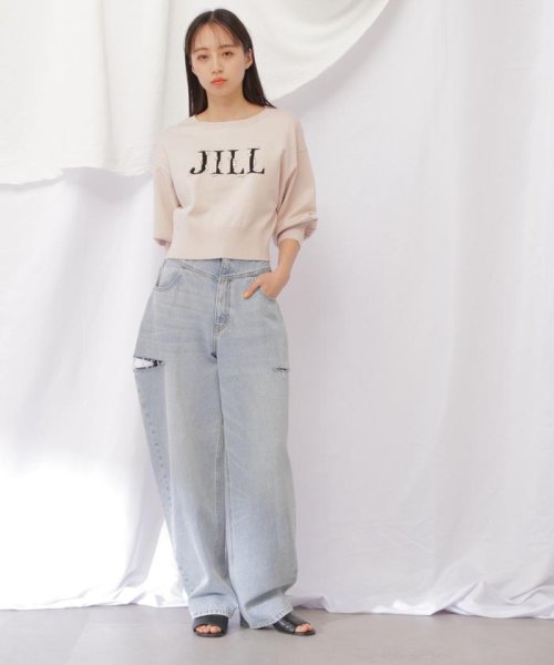 JILL by JILL STUART(ジル バイ ジル スチュアート)/ロゴジャガードビジューニット/img25