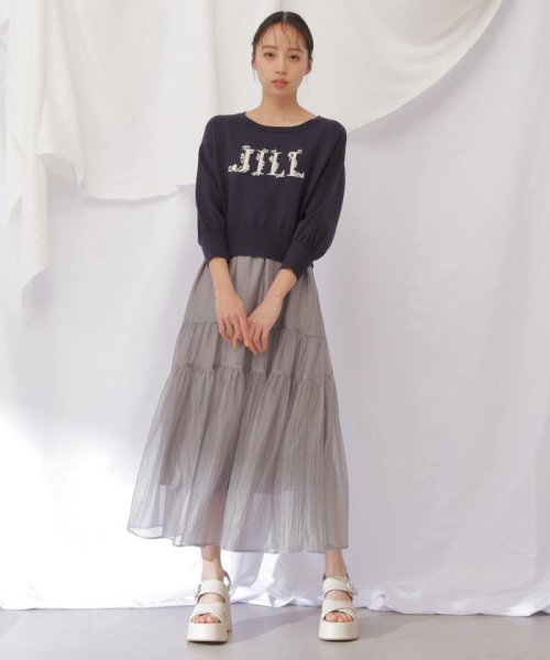 JILL by JILL STUART(ジル バイ ジル スチュアート)/ロゴジャガードビジューニット/img37