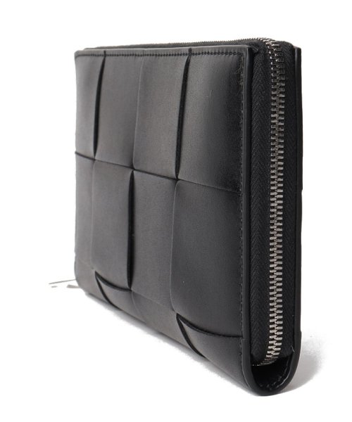 【メンズ】【BOTTEGA VENETA】ボッテガ・ヴェネタ 649607VBWD2 長財布 ラウンドファスナー マキシ イントレチャートレザー カセット ジ 