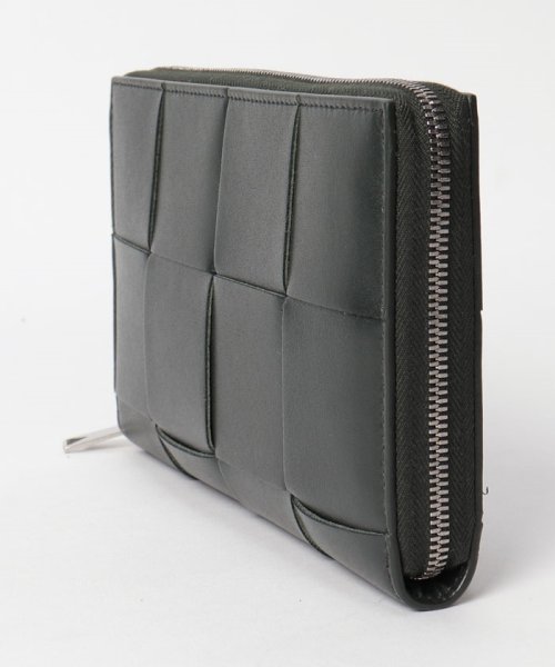【メンズ】【BOTTEGA VENETA】ボッテガ・ヴェネタ 649607VBWD2 長財布 ラウンドファスナー マキシ イントレチャートレザー カセット ジ 