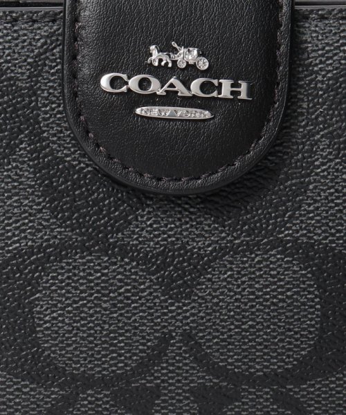 COACH(コーチ)/【COACH】コーチ C0082 二つ折り財布 MEDIUM CORNER ZIP WALLET 小銭入れ付 シグネチャー レディース/img06