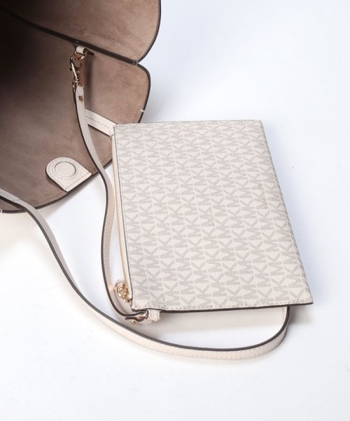 【MICHAEL KORS】マイケルコース 30S2G7FT3B トートバッグ モノグラムロゴ A4対応 ポーチ付き レディース 